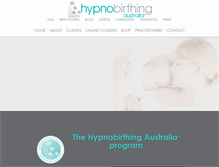 Tablet Screenshot of hypnobirthingaustralia.com.au